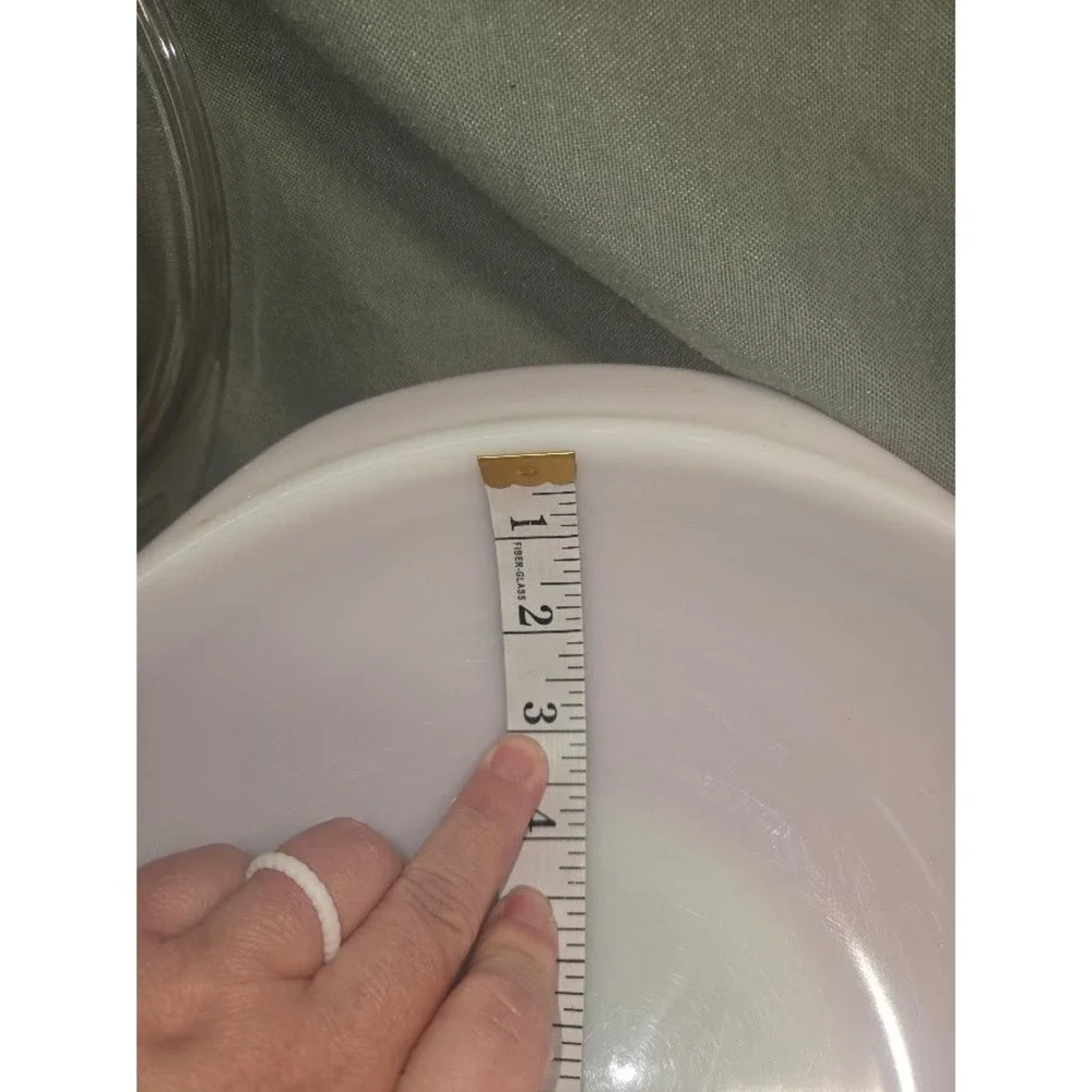 Vintage Pyrex 024 2 Quart Red Round Casserole Dish with Clear Glass Lid 2QT
